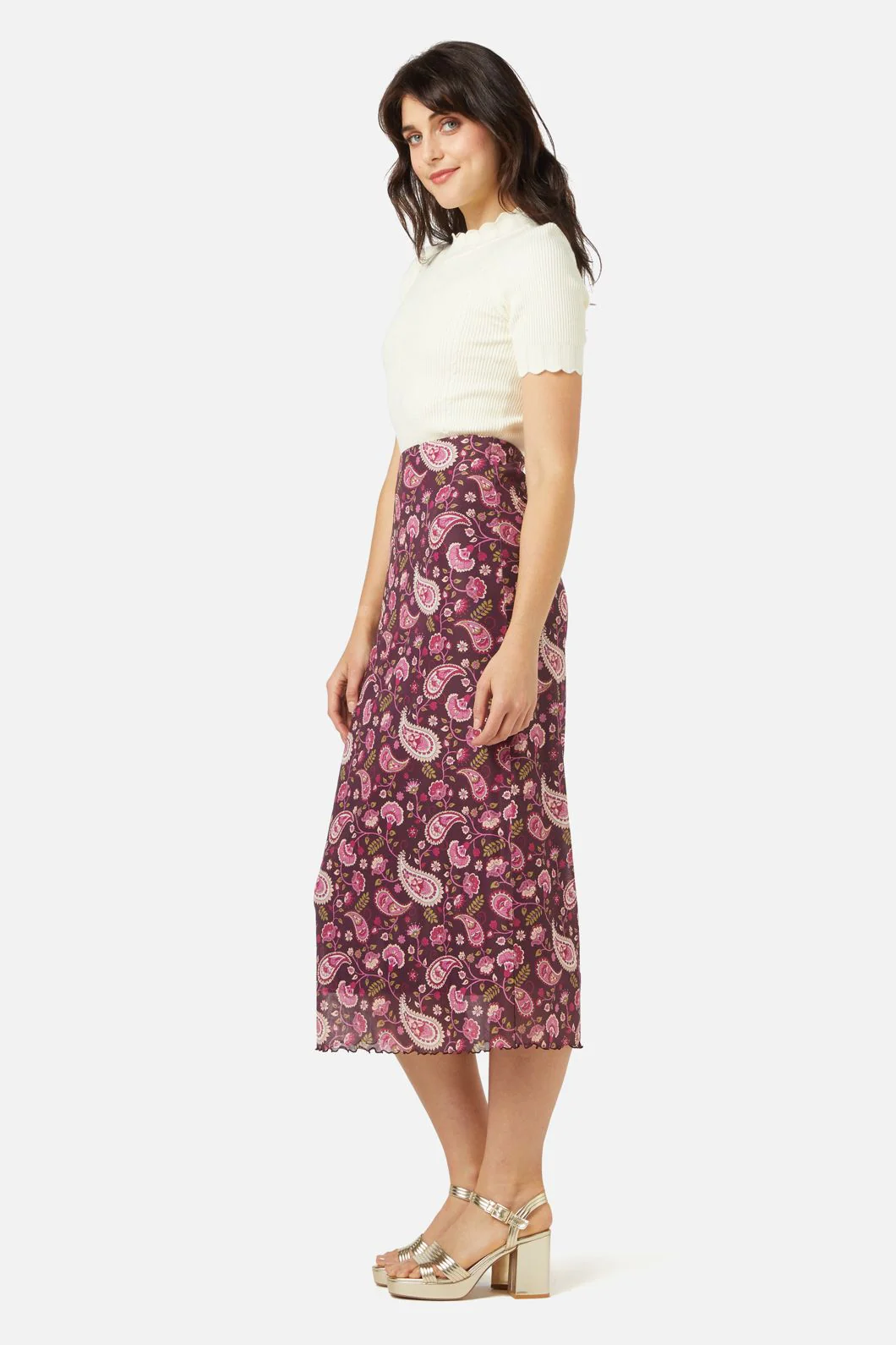 Paisley Mesh Skirt - Image 4