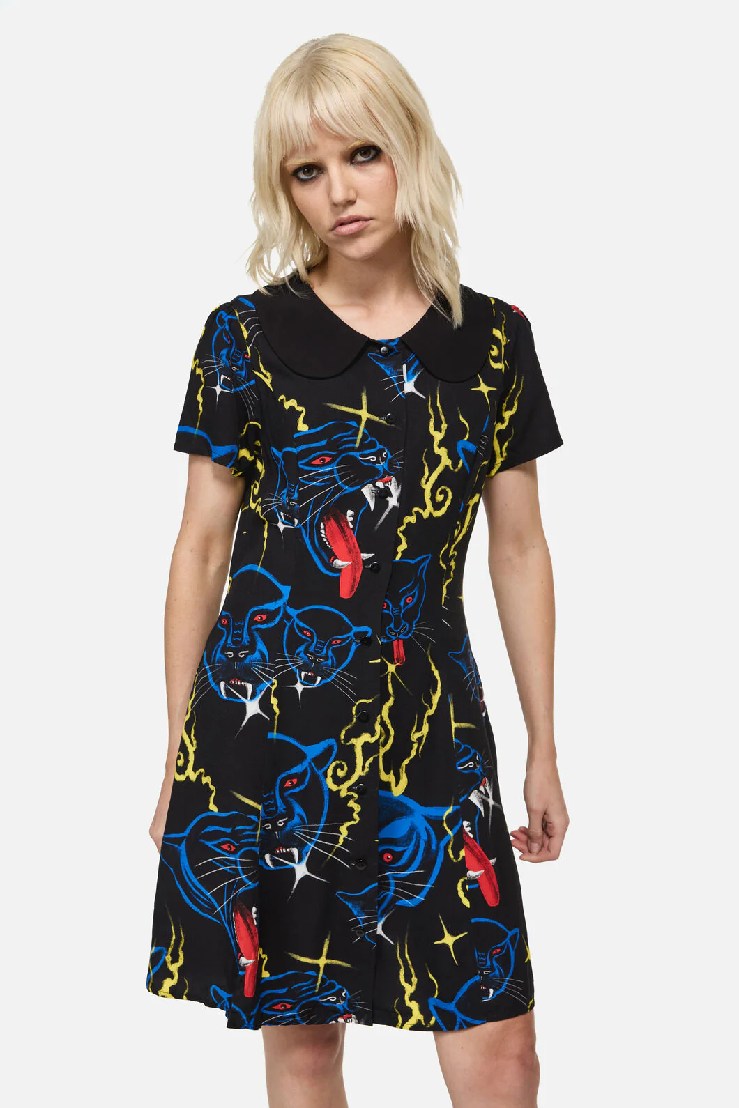 Panther Punk Mini Dress - Image 2
