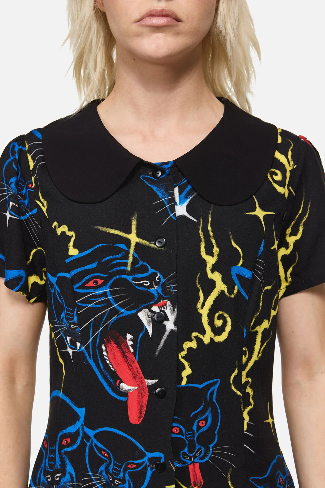 Panther Punk Mini Dress - Image 8