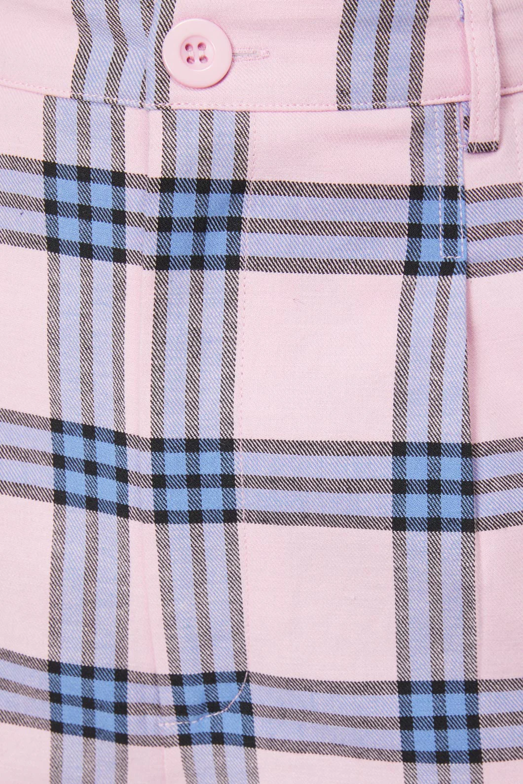 Pastel Tartan Pleated Pant - Image 5