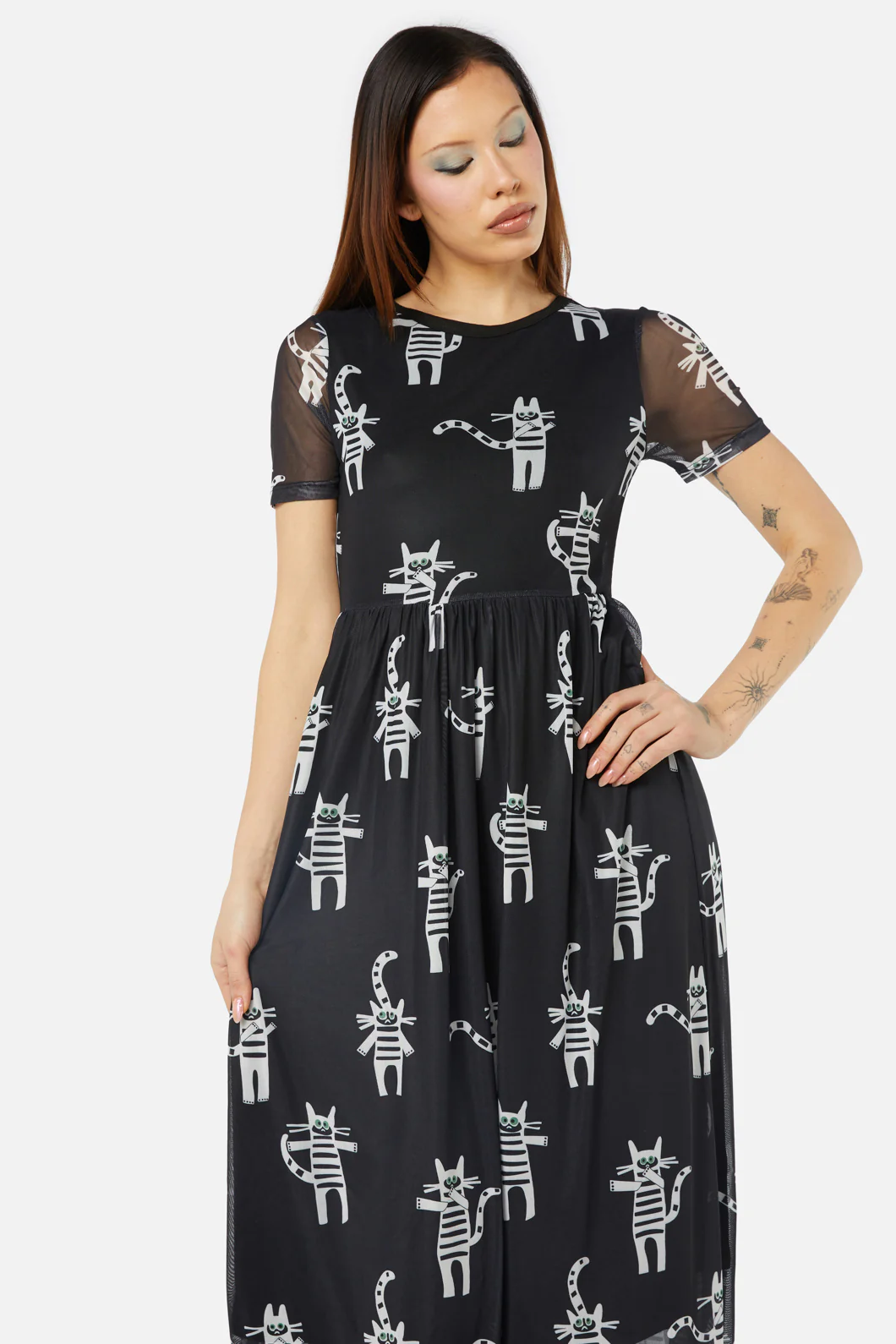 Peculiar Puss Mesh Dress - Image 2