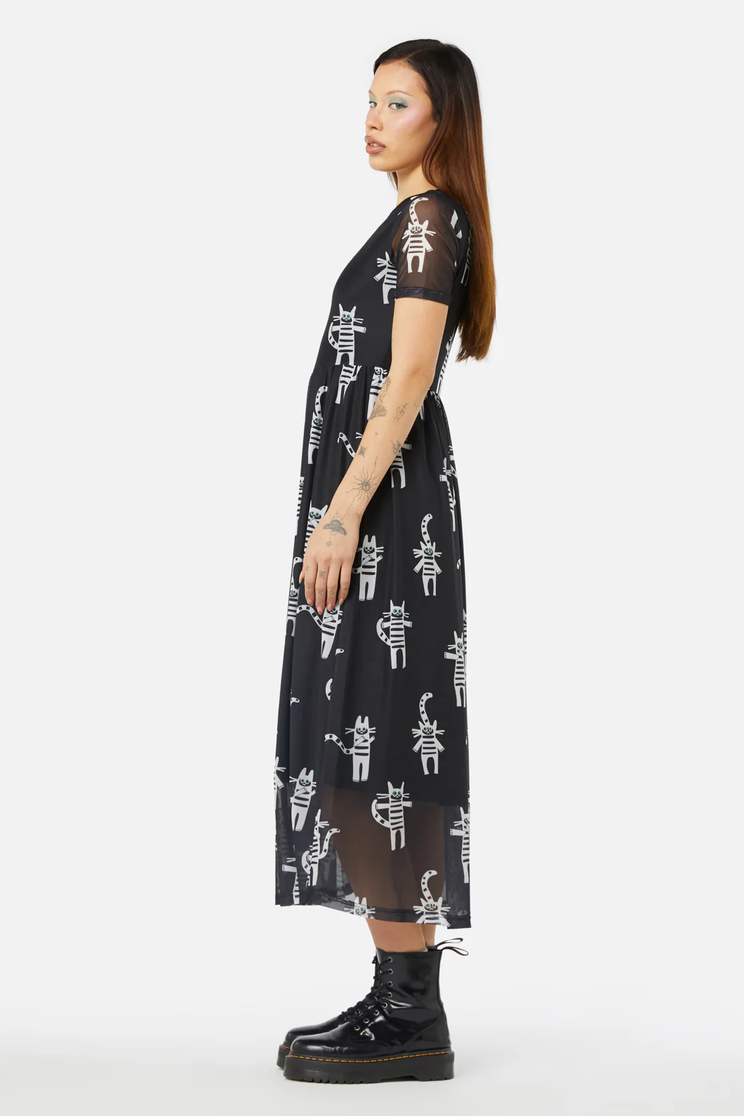 Peculiar Puss Mesh Dress - Image 3