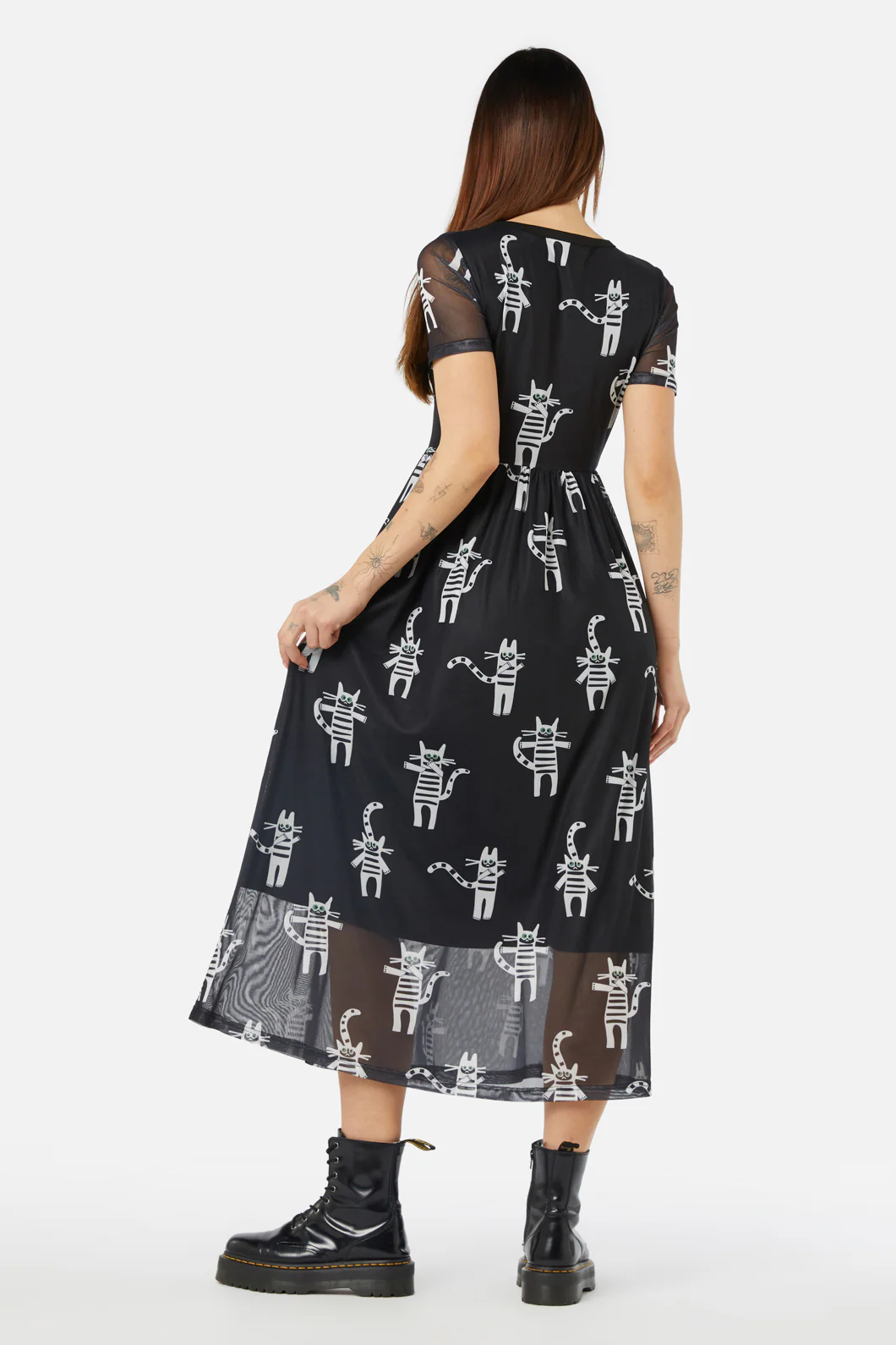 Peculiar Puss Mesh Dress - Image 4