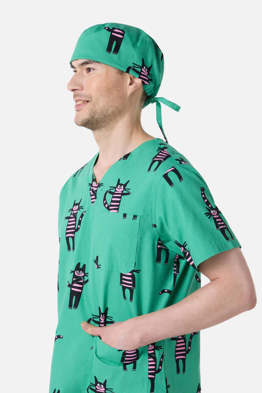 Peculiar Puss Scrub Hat