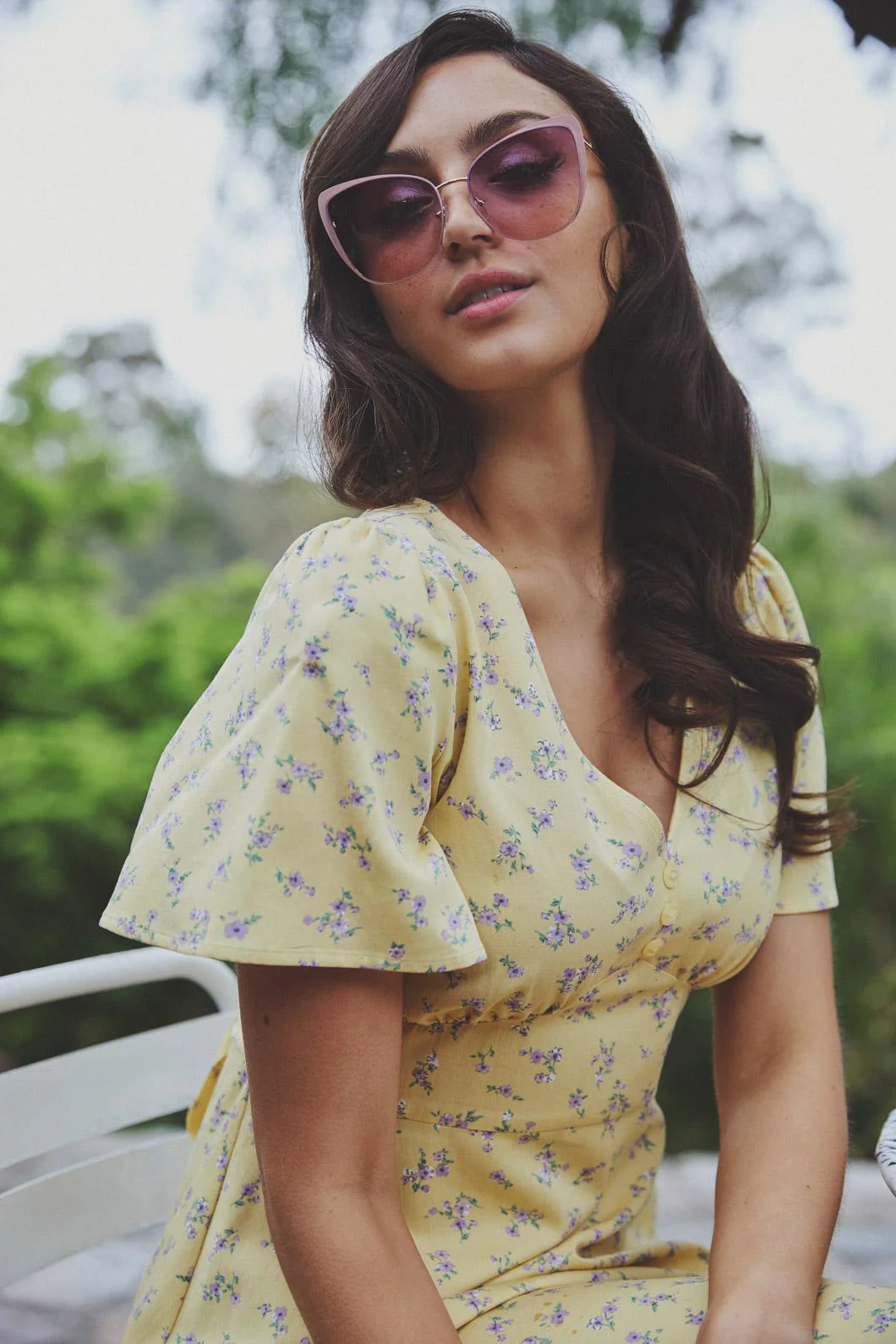 Pink Angled Sunglasses - Image 2