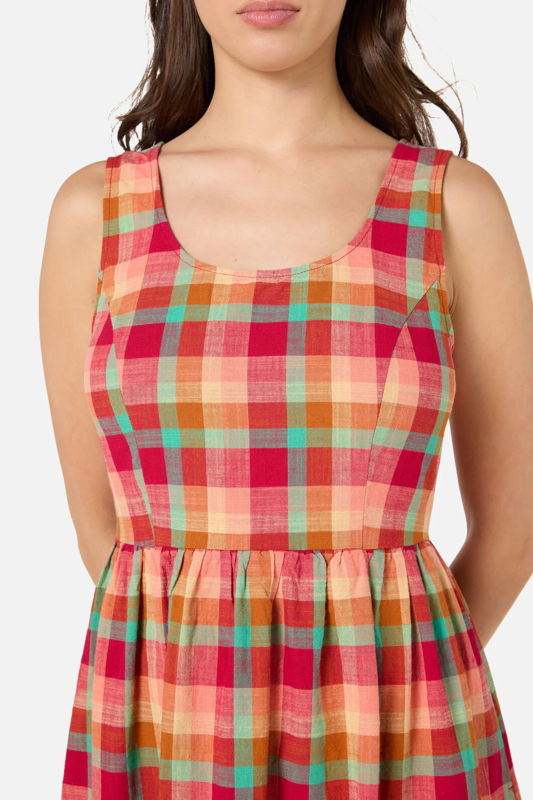 Piper Check Midi Dress - Image 6