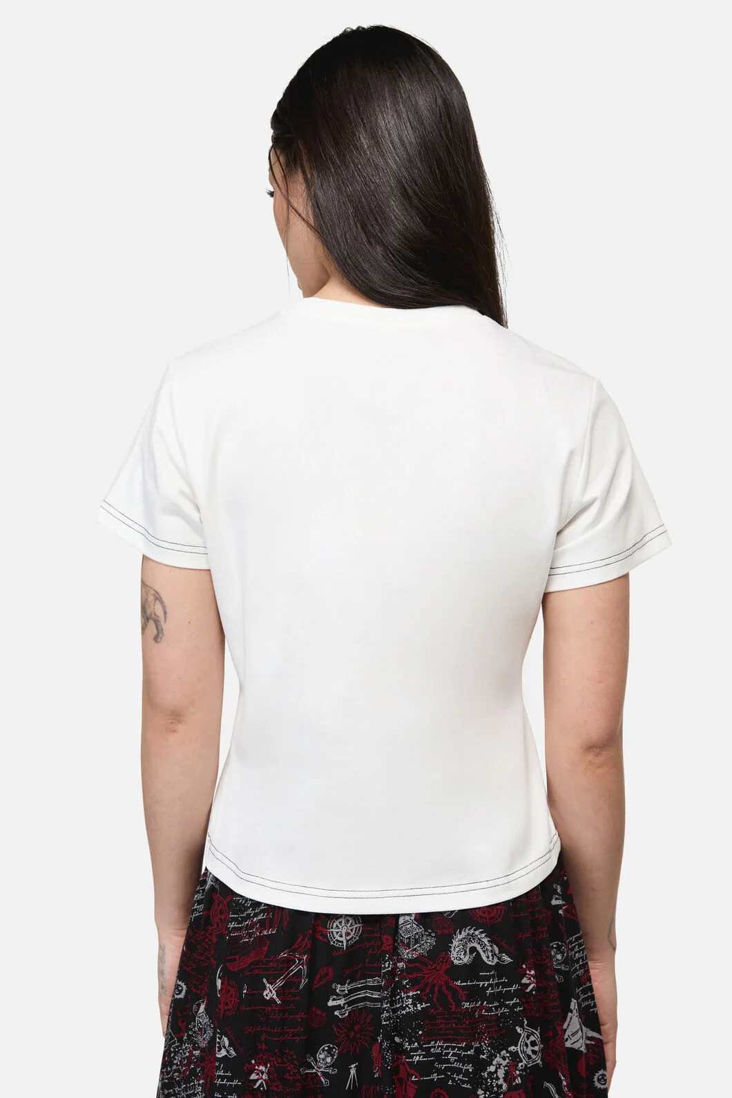 Pirate Flag Print Punk Tee - Image 3
