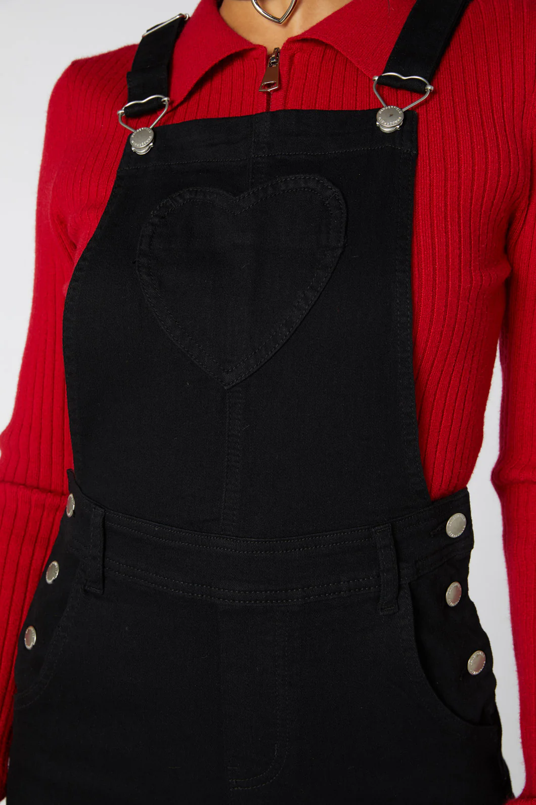 Pocket Heart Denim Overall - Image 5