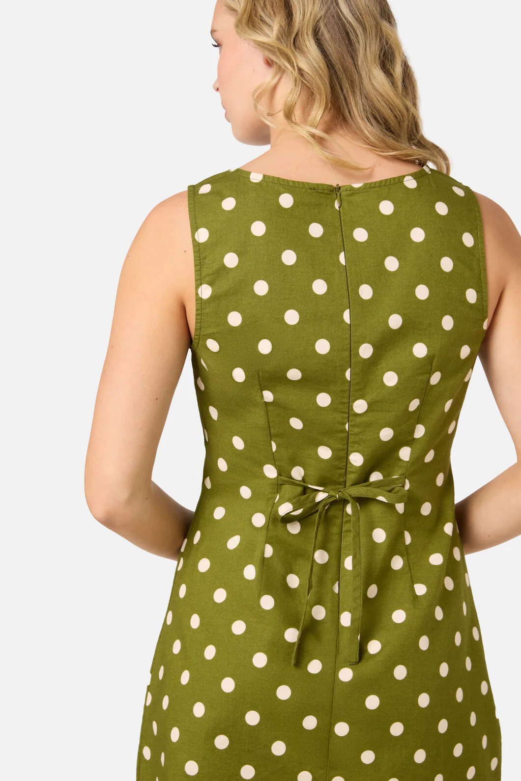 Polka Dot Shift Mini Dress - Image 8