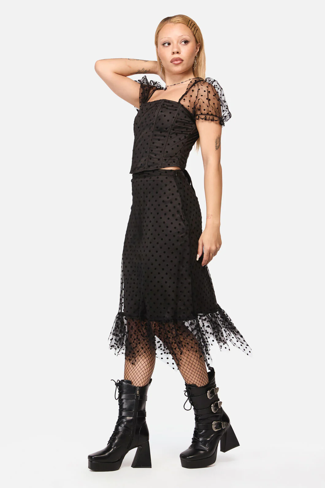 Polka Party Mesh Skirt - Image 4