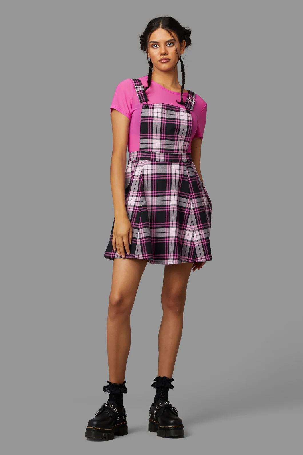 Posh Tartan Pinafore - Image 2