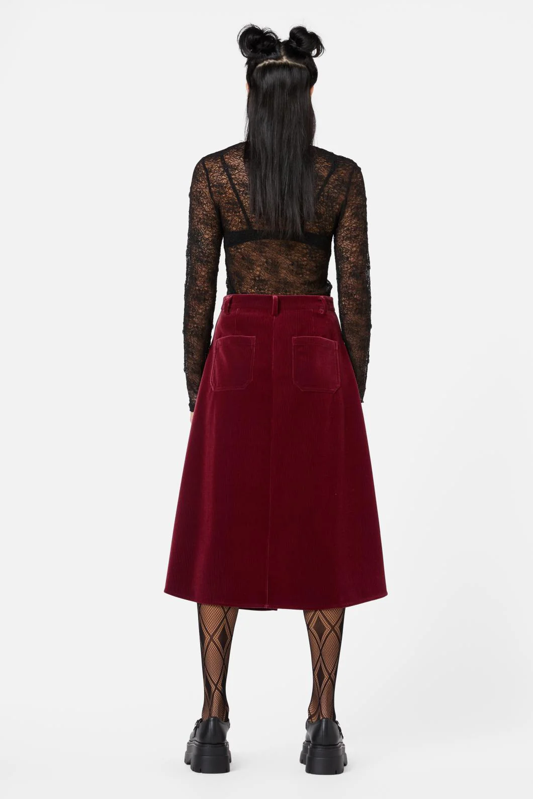 Prestige Stripe Cord Skirt - Image 4