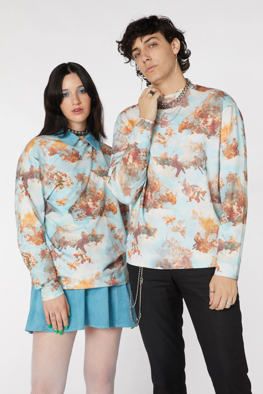 Printed Art Mural Sweater - Image 2