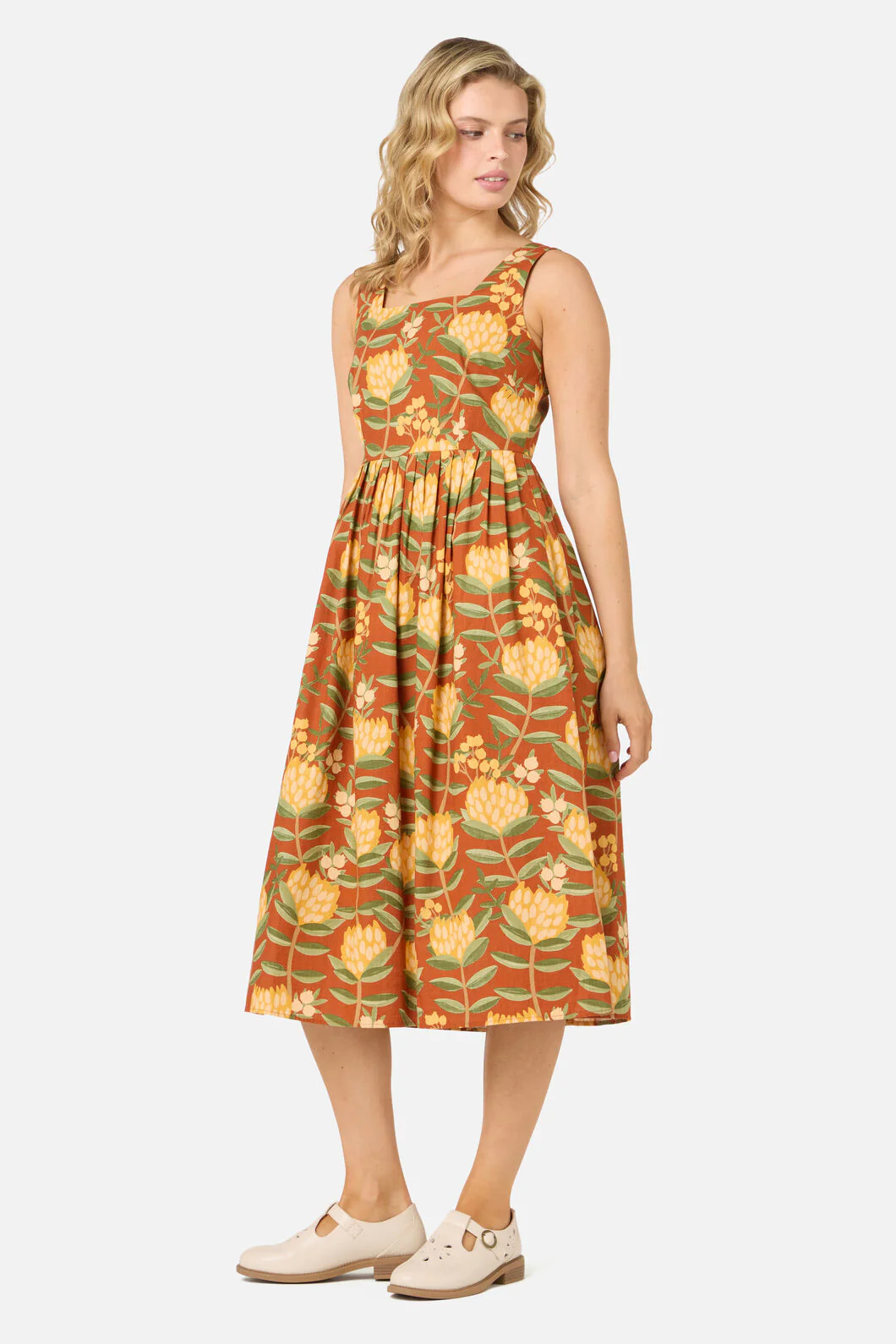 Protea Flower Midi Dress - Image 5