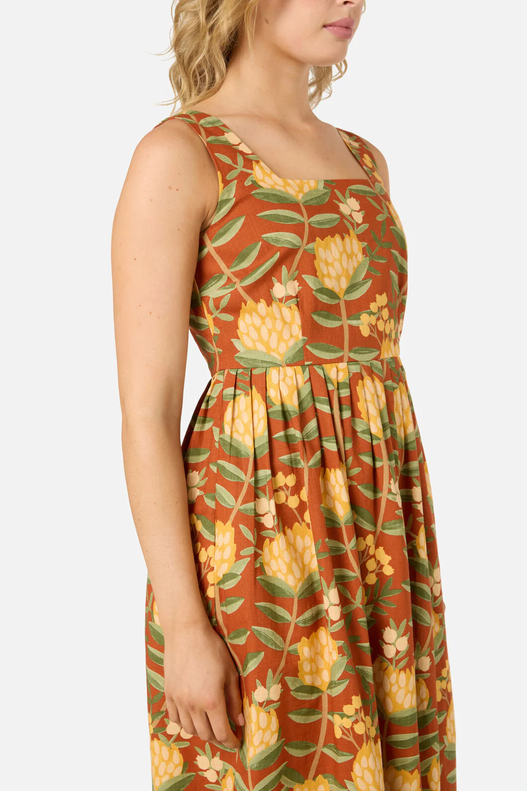 Protea Flower Midi Dress - Image 7