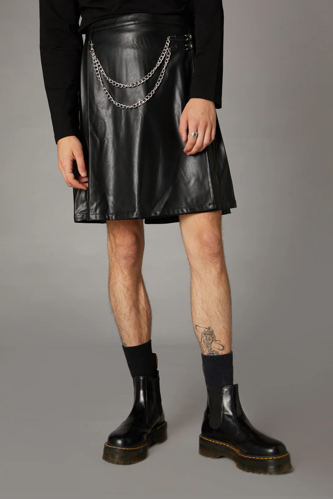 PU Goth Skirt - Image 2