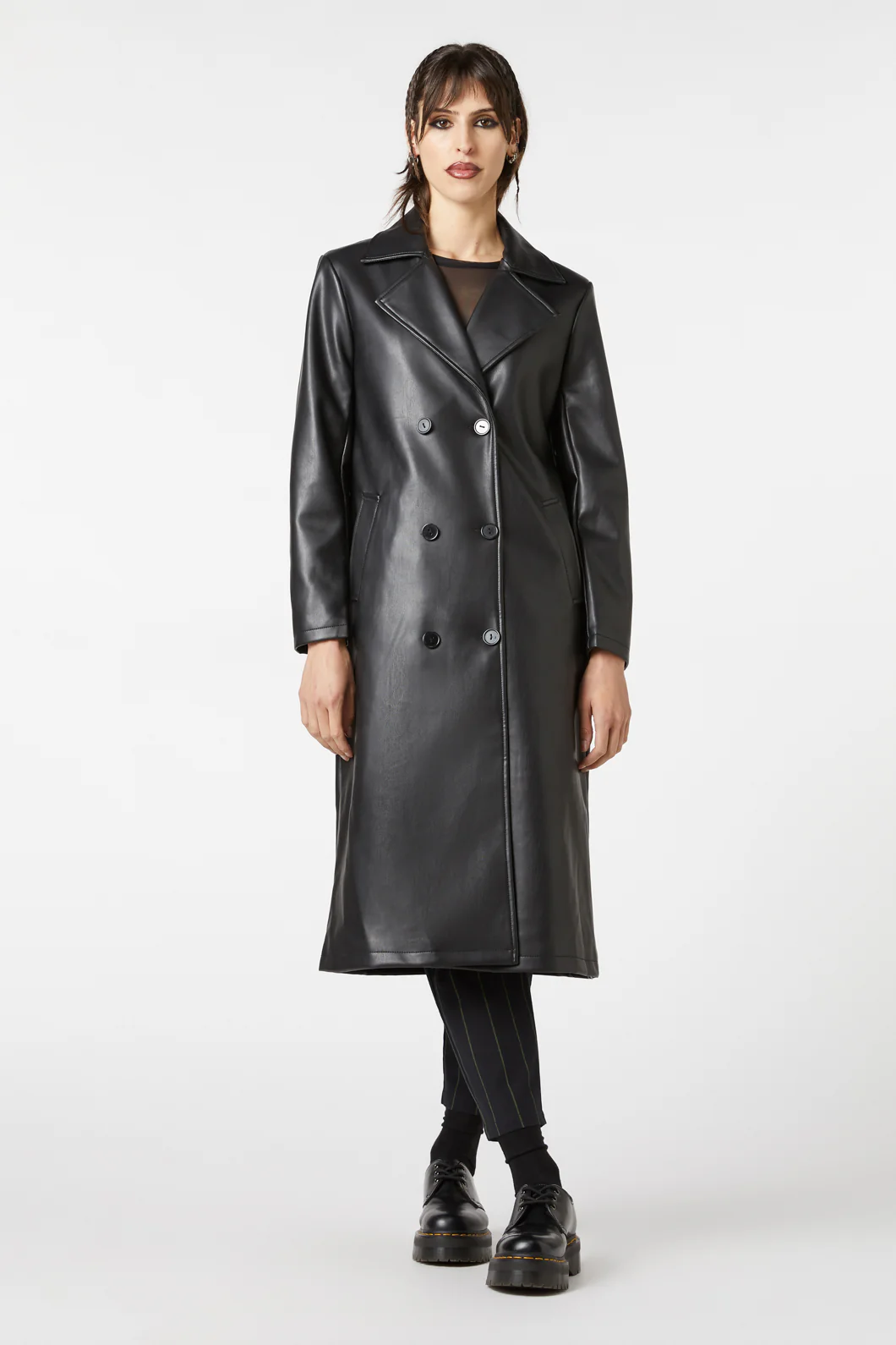 Pu Trench Coat - Image 2