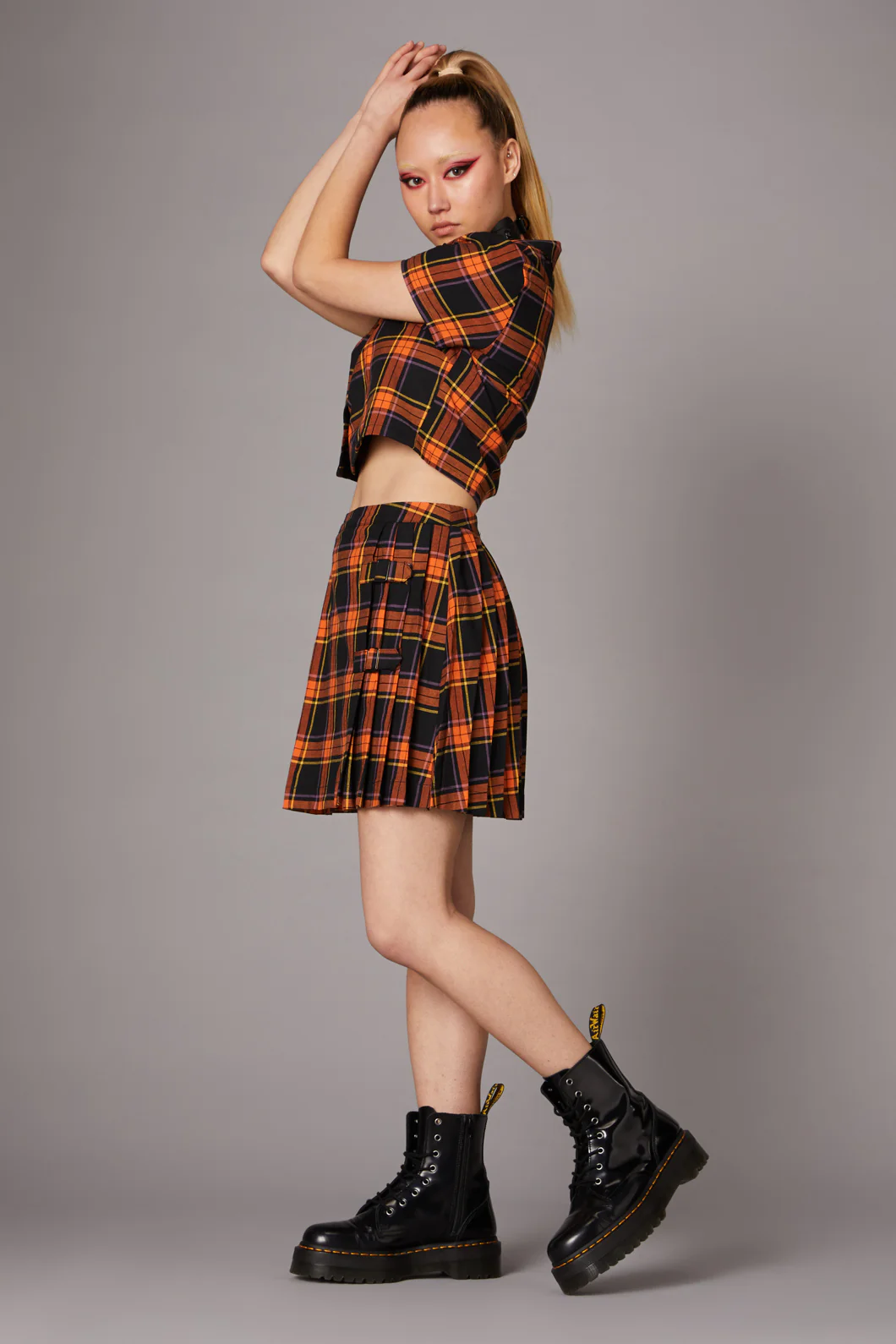 Pumpkin Tartan Skirt - Image 3