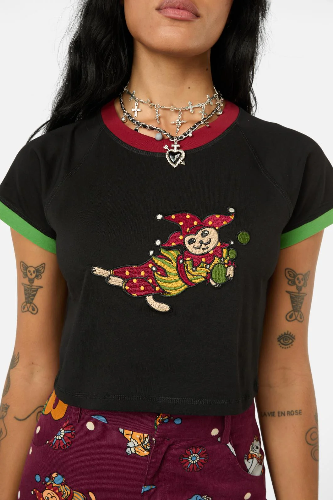 Puppet Show Contrast Raglan Tee - Image 6