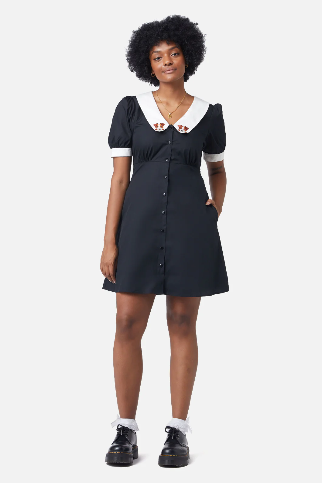 Puppy Embroidery Dress - Image 2