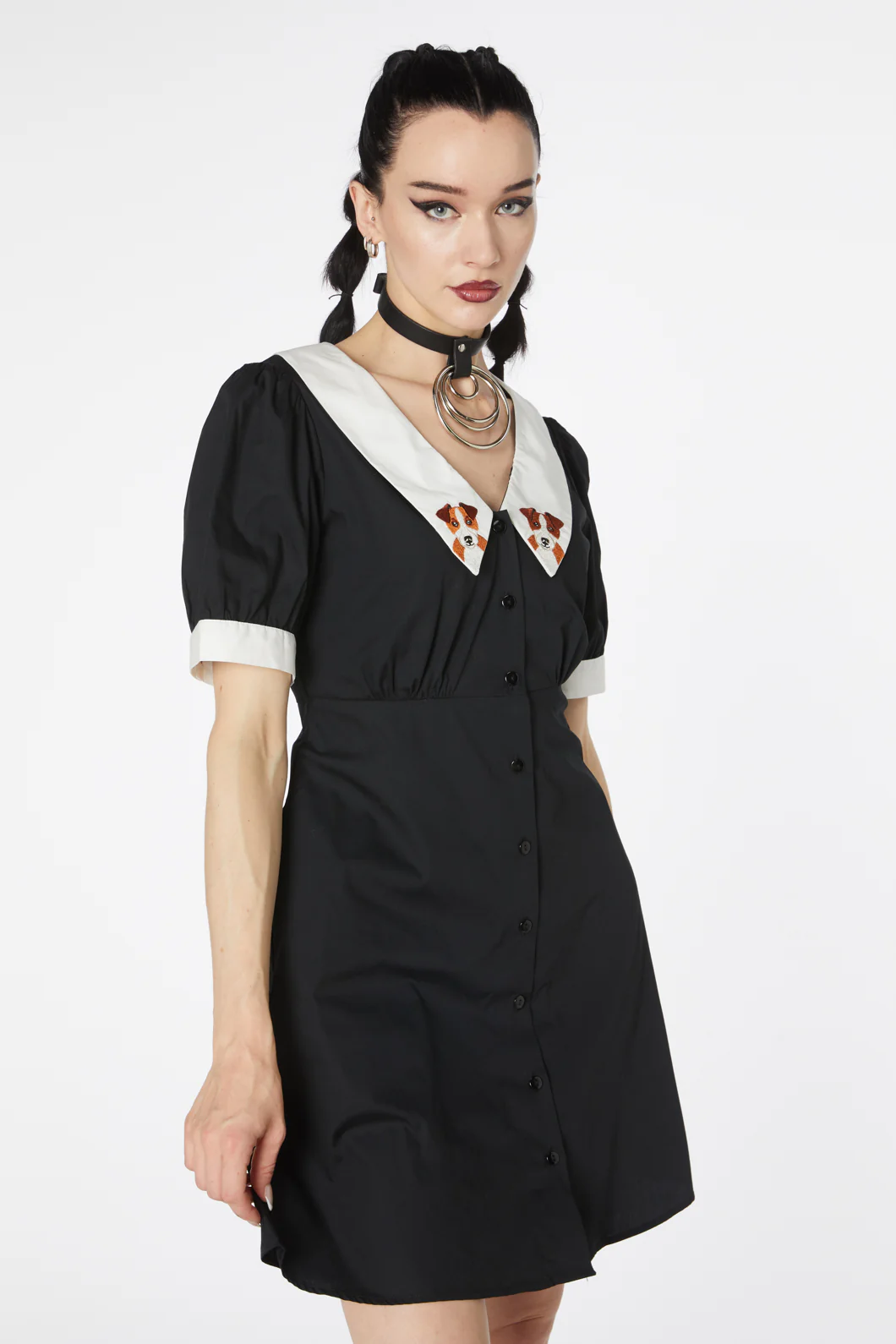 Puppy Embroidery Dress - Image 6
