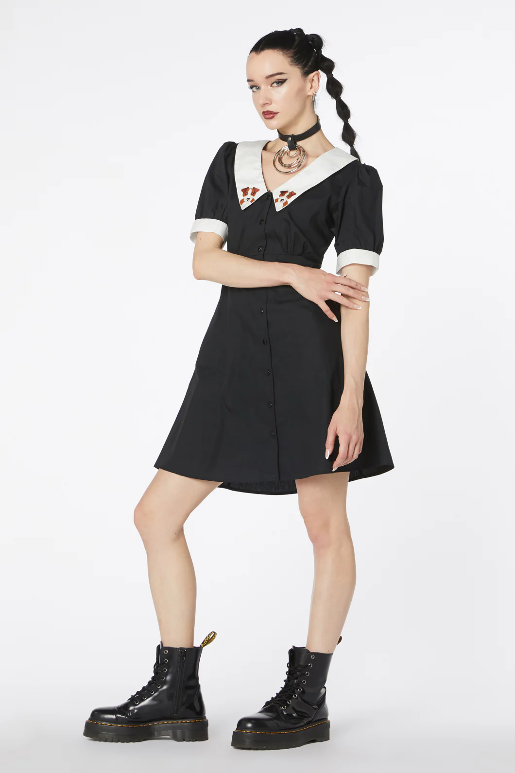 Puppy Embroidery Dress - Image 8