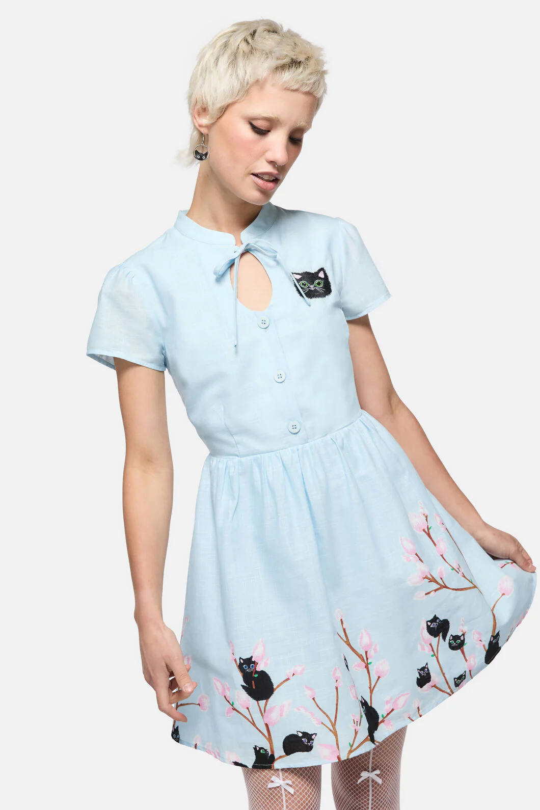 Pussy Willow Border Dress - Image 2