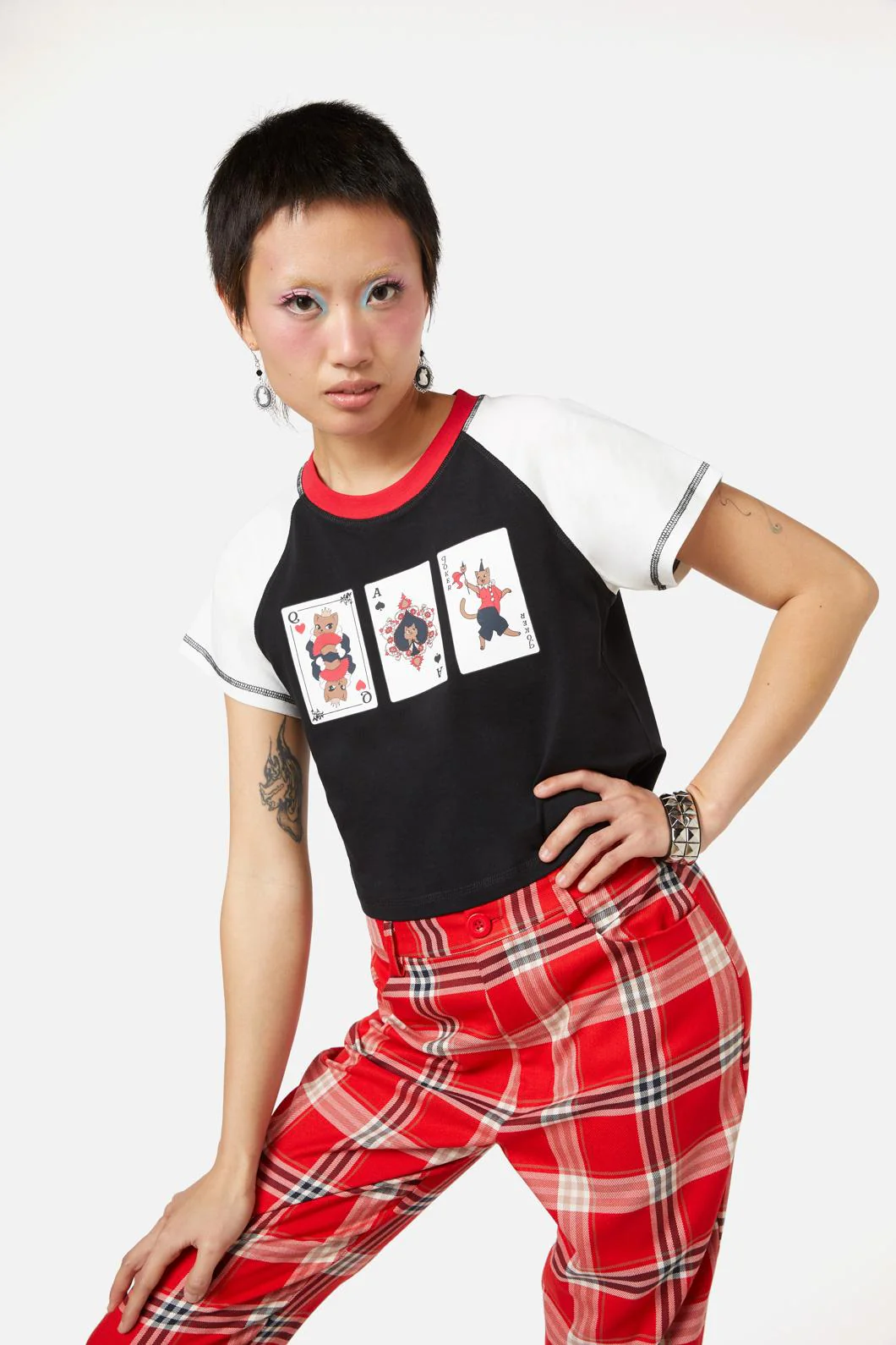 Queen Of Cats Raglan Tee - Image 2