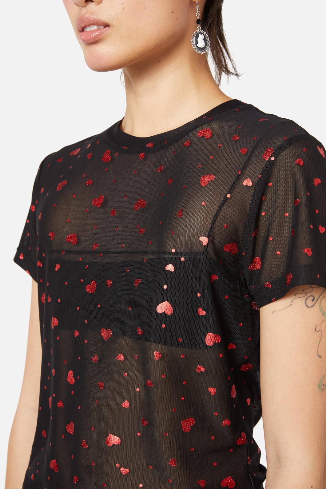 Queen Of Cats SS Mesh Top - Image 5