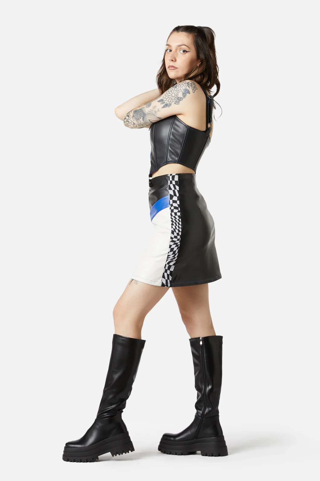 Racing Pu Skort - Image 3