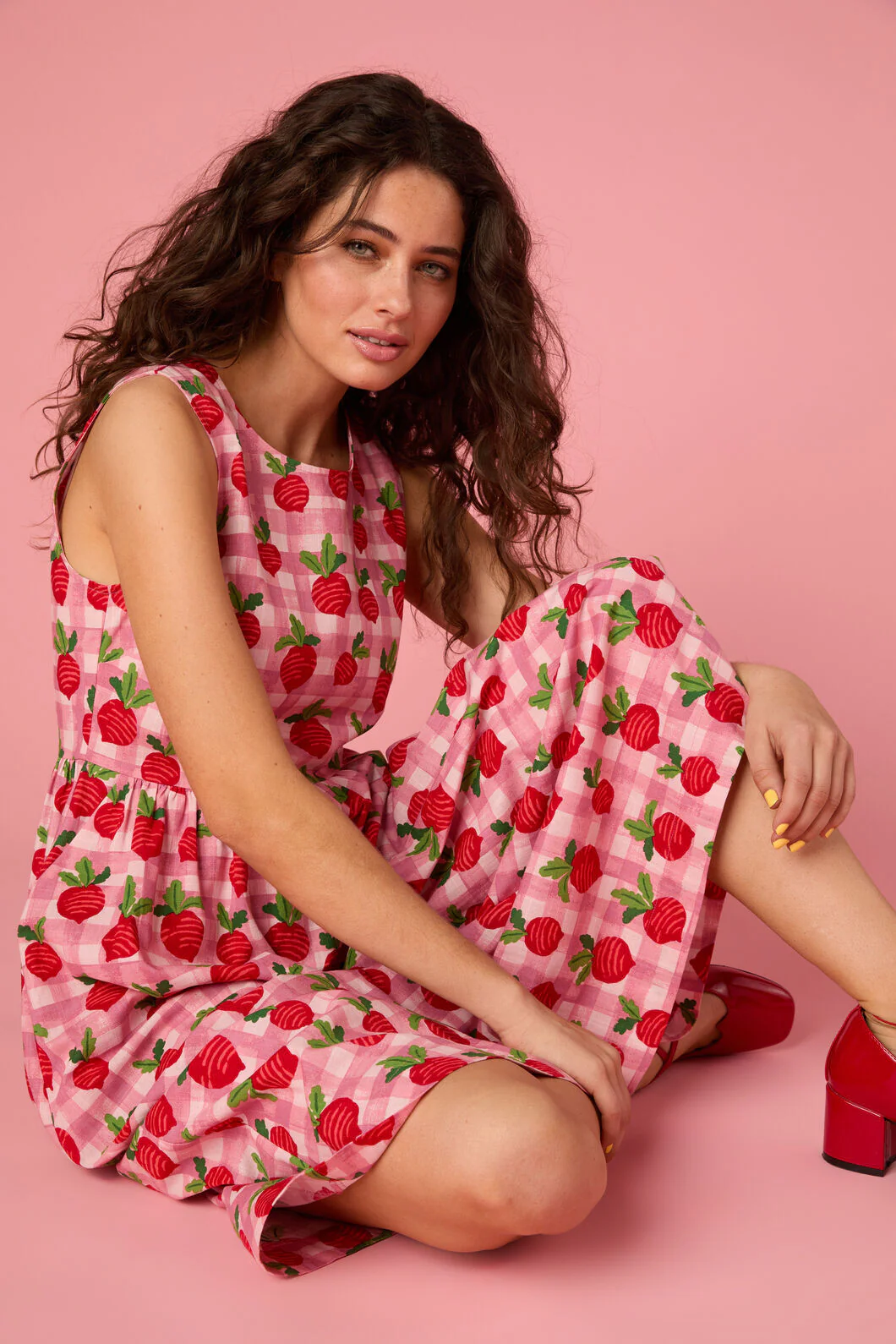 Radish Picnic Midi Dress - Image 2