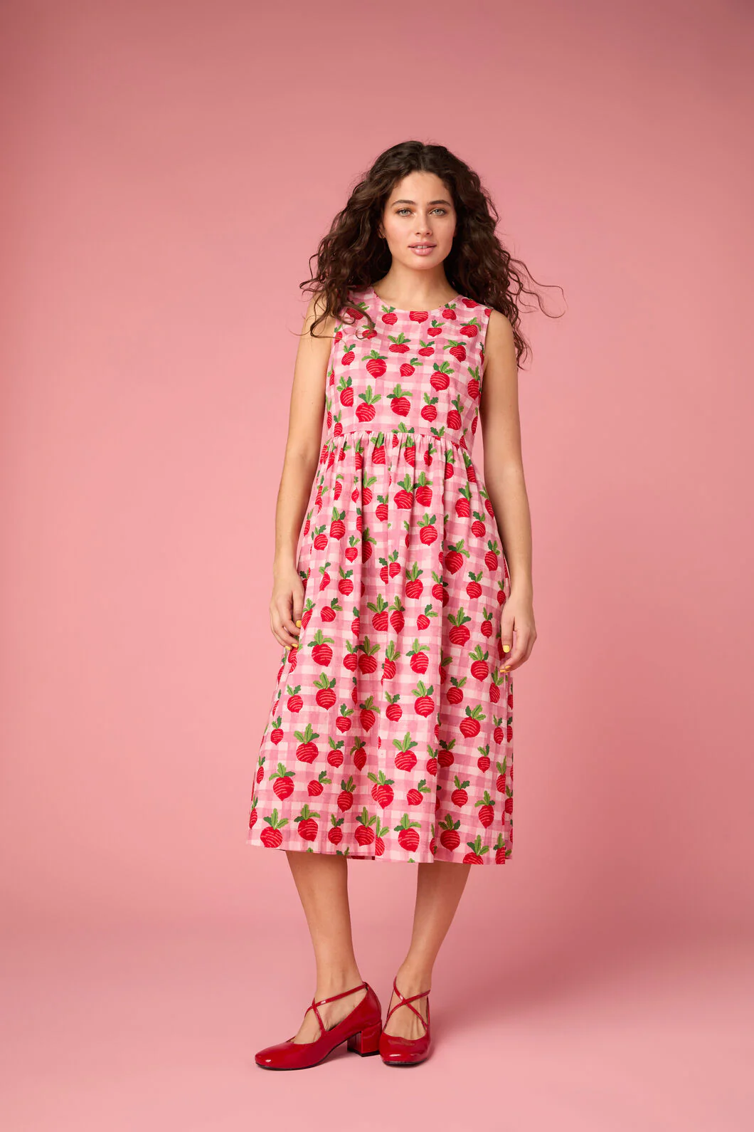 Radish Picnic Midi Dress - Image 3