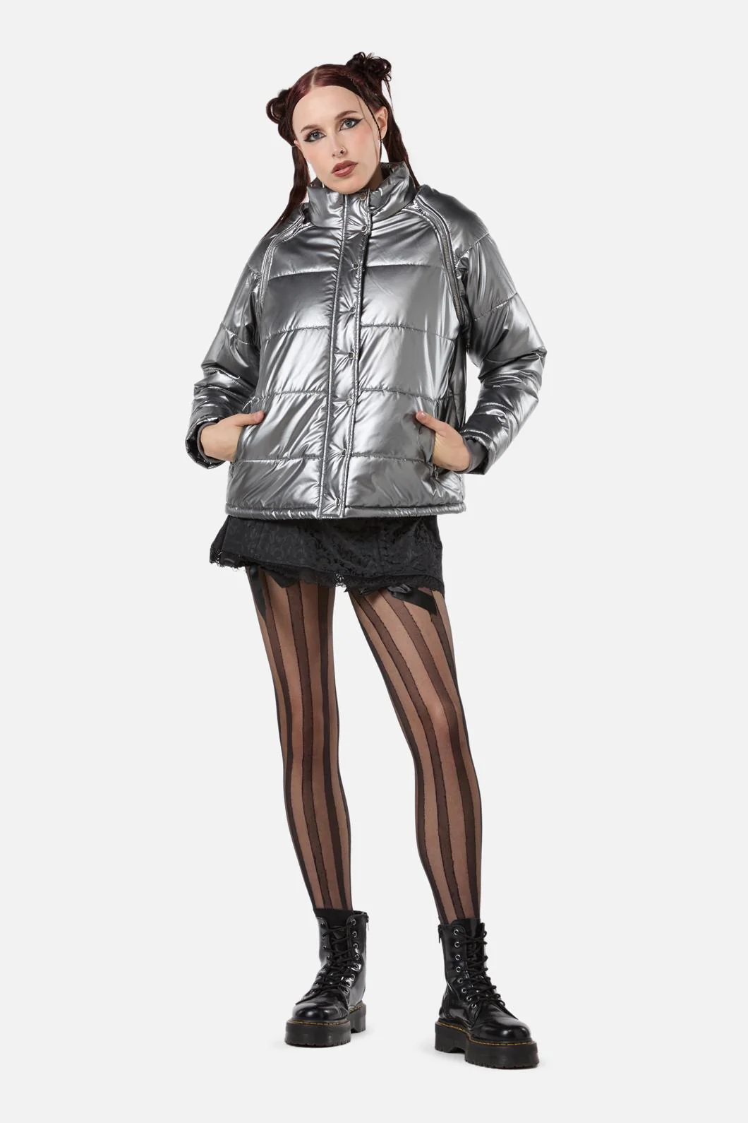 Radioactive Raver Puffer Jacket - Image 5