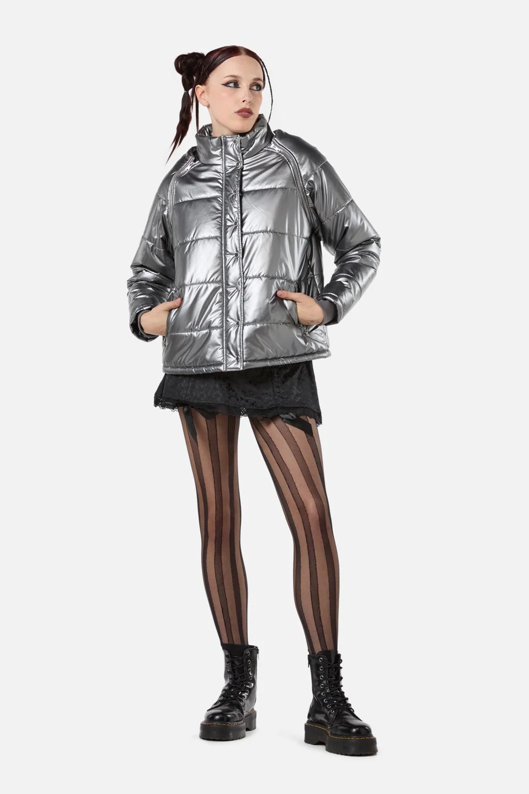 Radioactive Raver Puffer Jacket - Image 7
