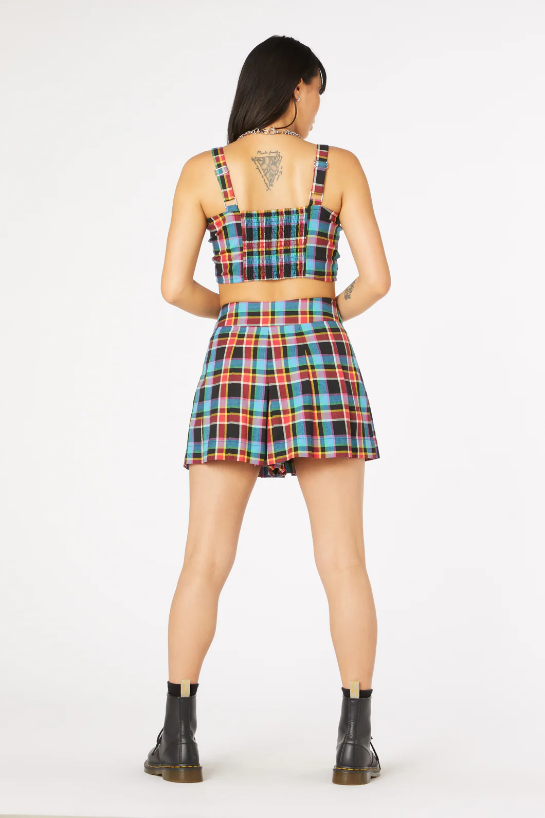 Rainbow Tartan Buckle Skort - Image 4