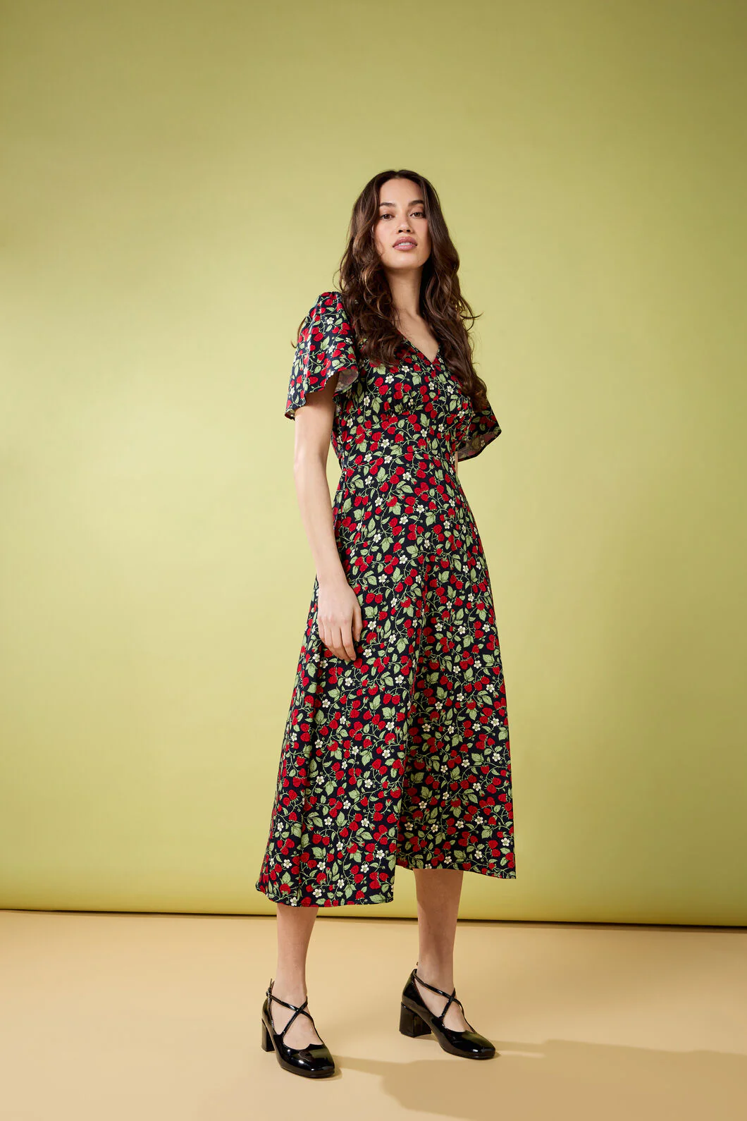 Raspberry Midi Dress - Image 3
