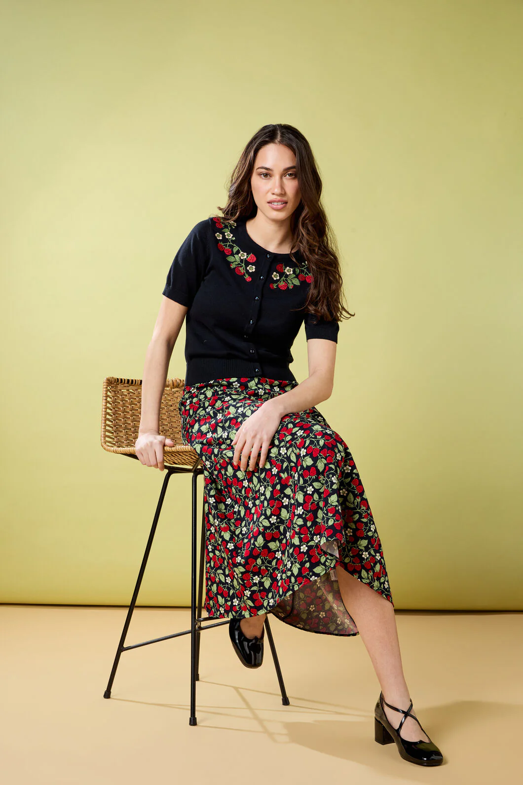 Raspberry Midi Skirt - Image 2