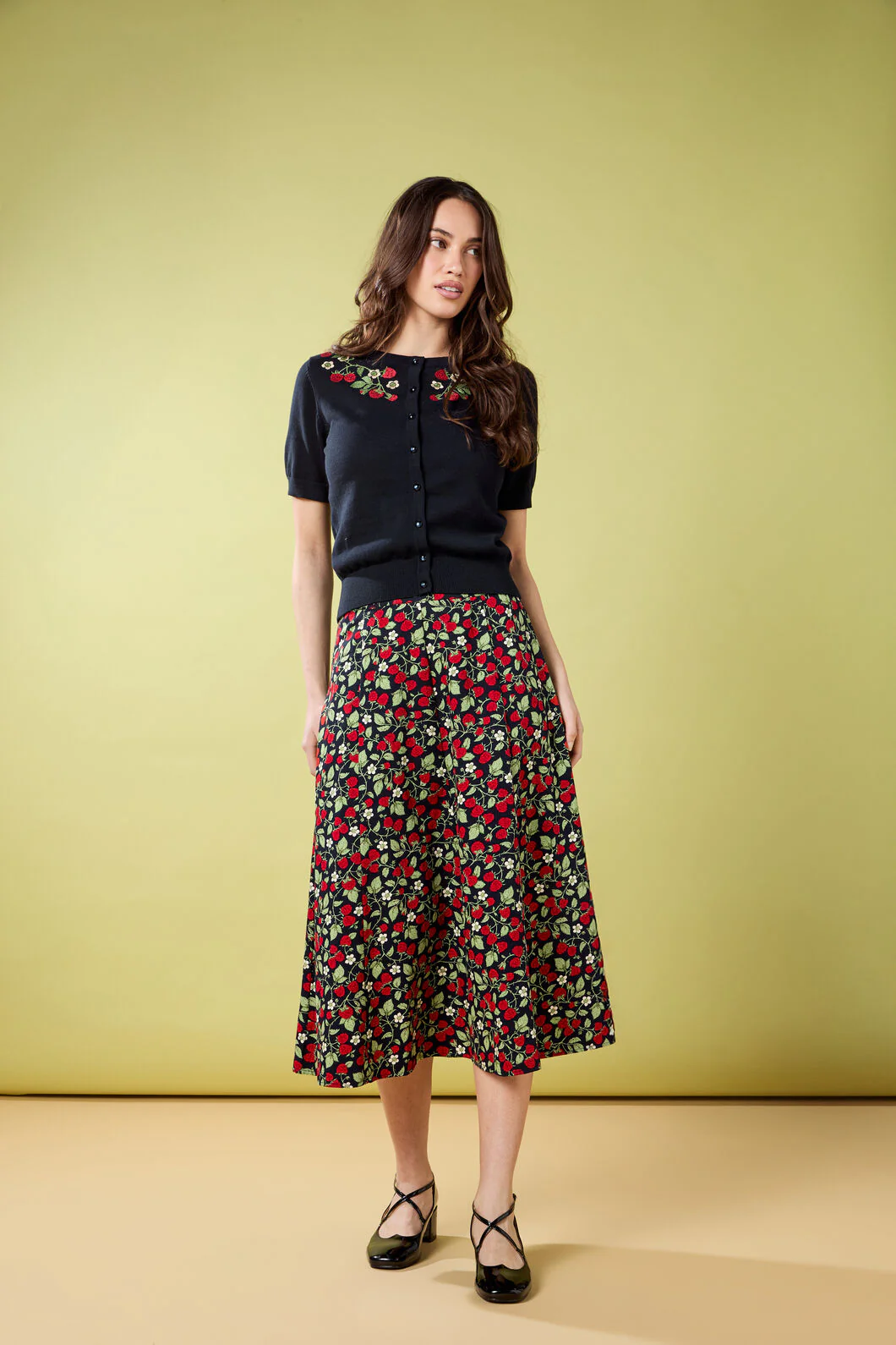 Raspberry Midi Skirt - Image 3