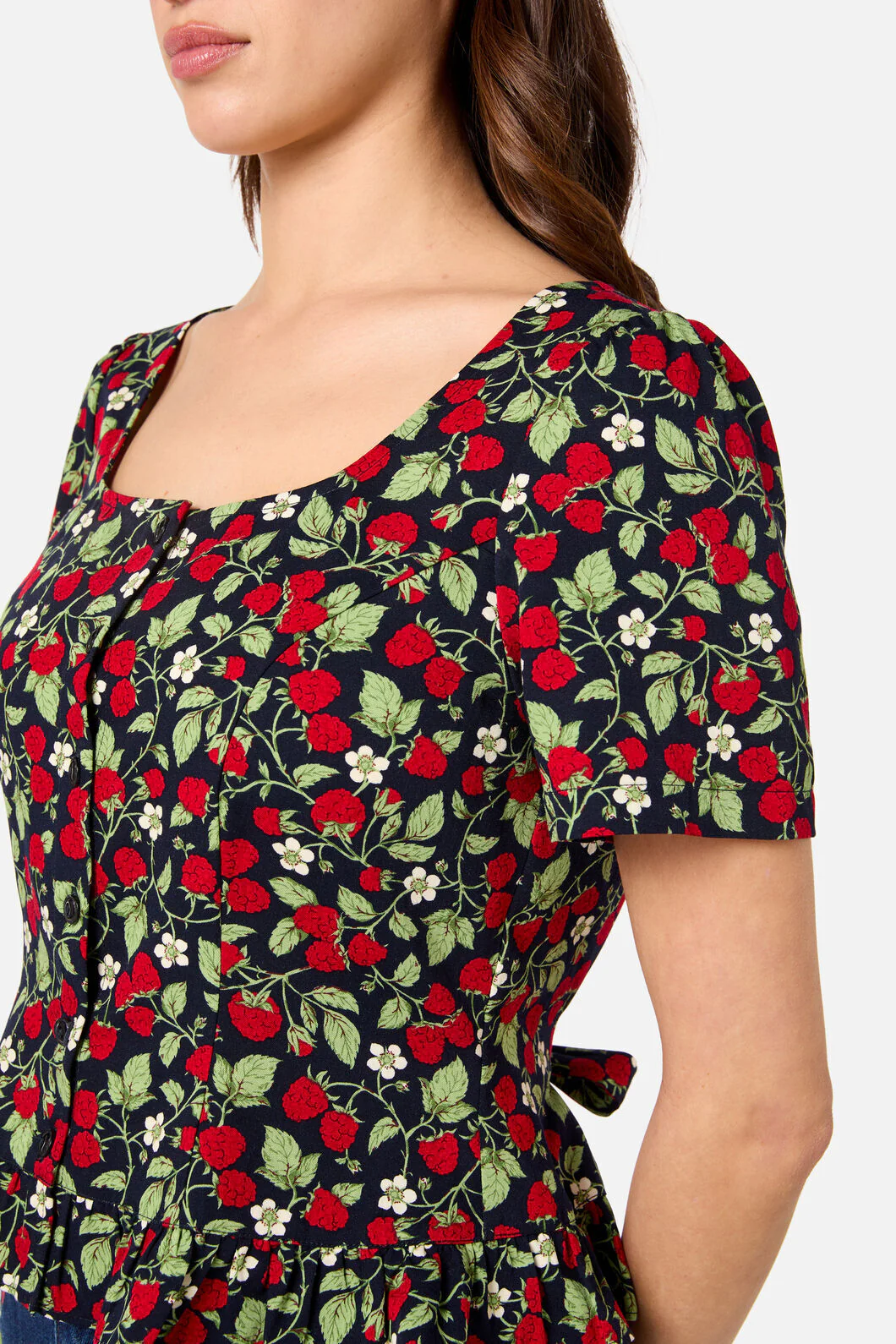 Raspberry Short Sleeve Top - Image 8