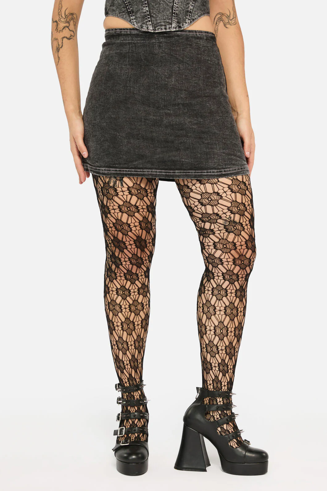 Ratbag Acid Wash Fitted Mini Skort - Image 2