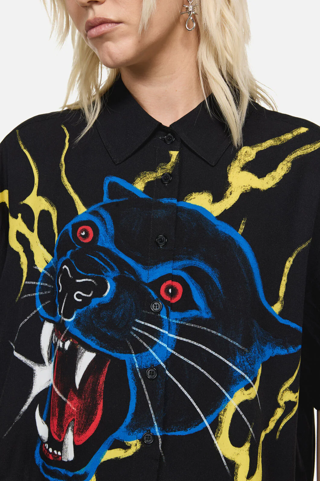 Rawr Punk Print Blouse - Image 7