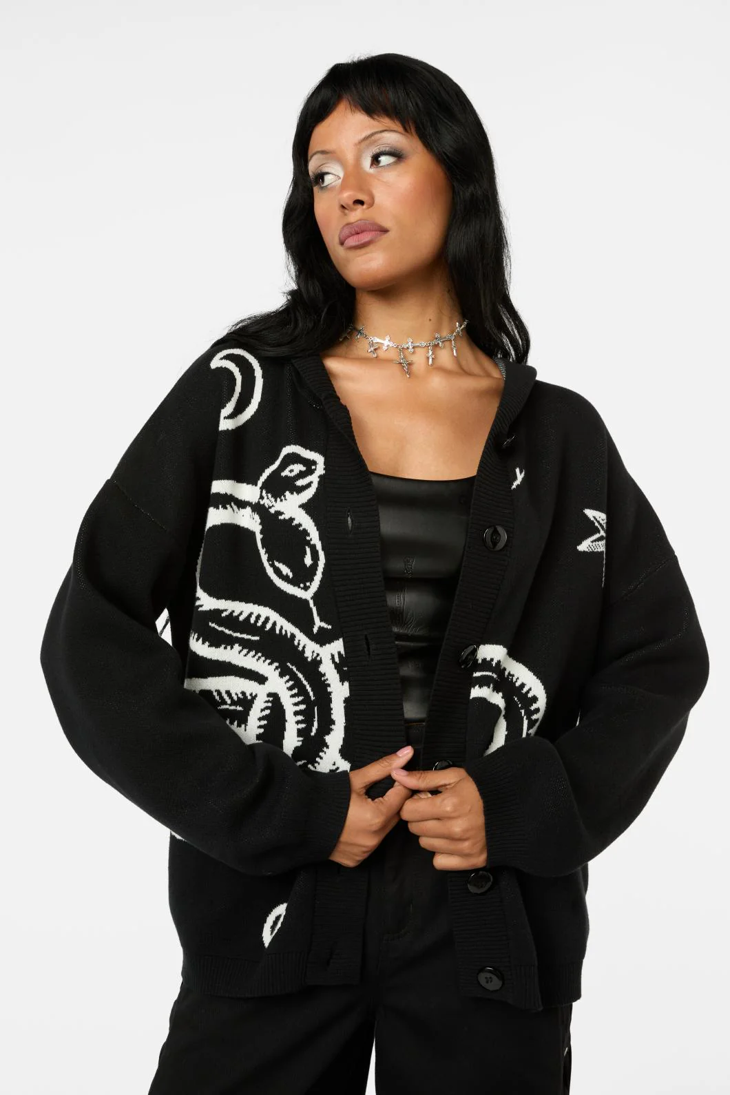 Reclaim Snake Hooded Cardi - Image 5