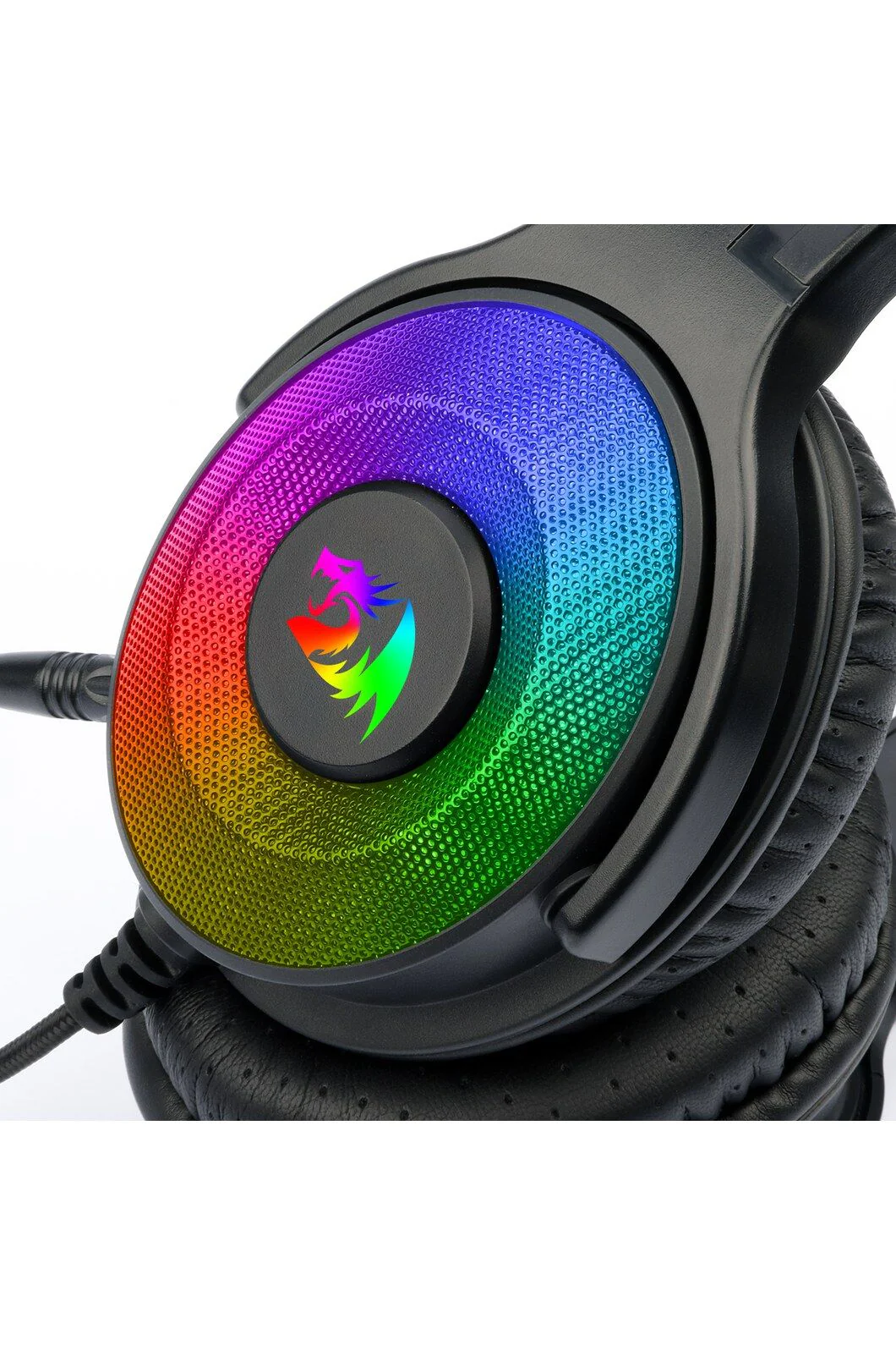 Redragon H350 Pandora Black RGB Surround Sound Detachable Mic Gaming Headset - Image 5