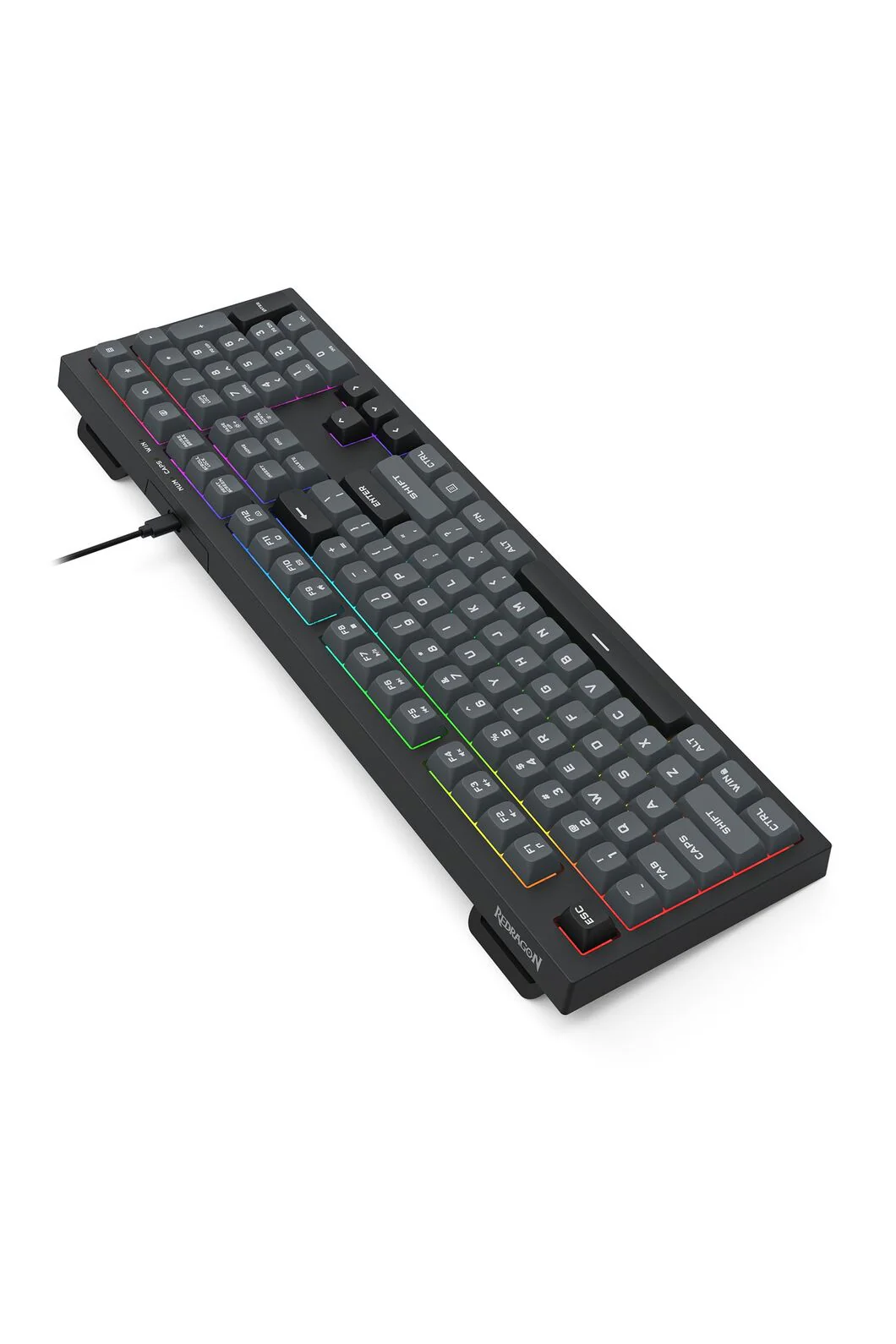 Redragon K518GB-RGB Crux Grey 108-Key Wired RGB Gaming Keyboard - Image 4