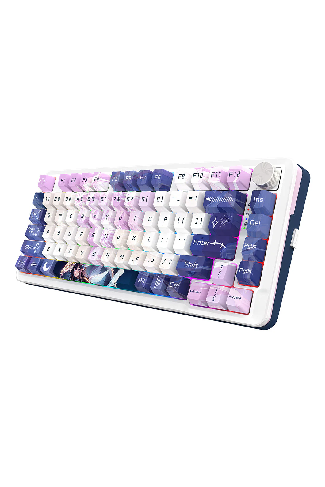 Redragon K681AGC RGB Pro Cyrus Deep Purple 75% Gasket Wireless Mechanical Keyboard - Image 6