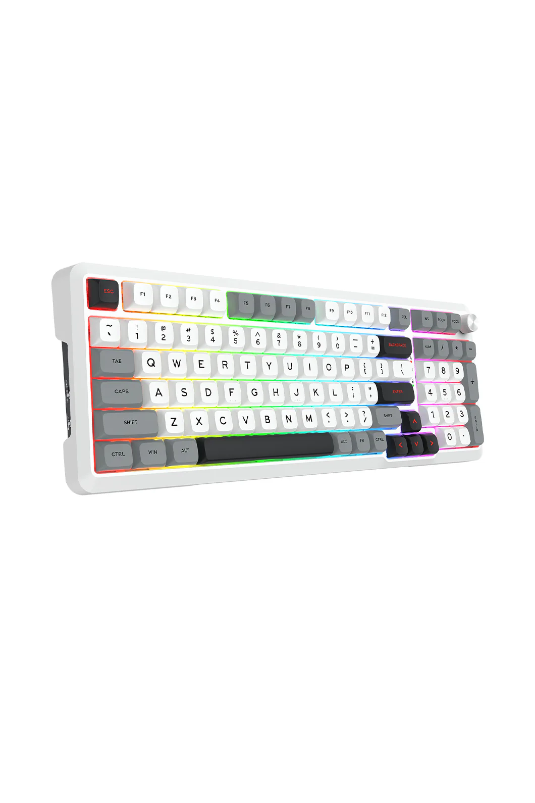 Redragon K688WGL RGB Pro Bragi White Full Size Gasket Wireless Mechanical Keyboard - Image 2