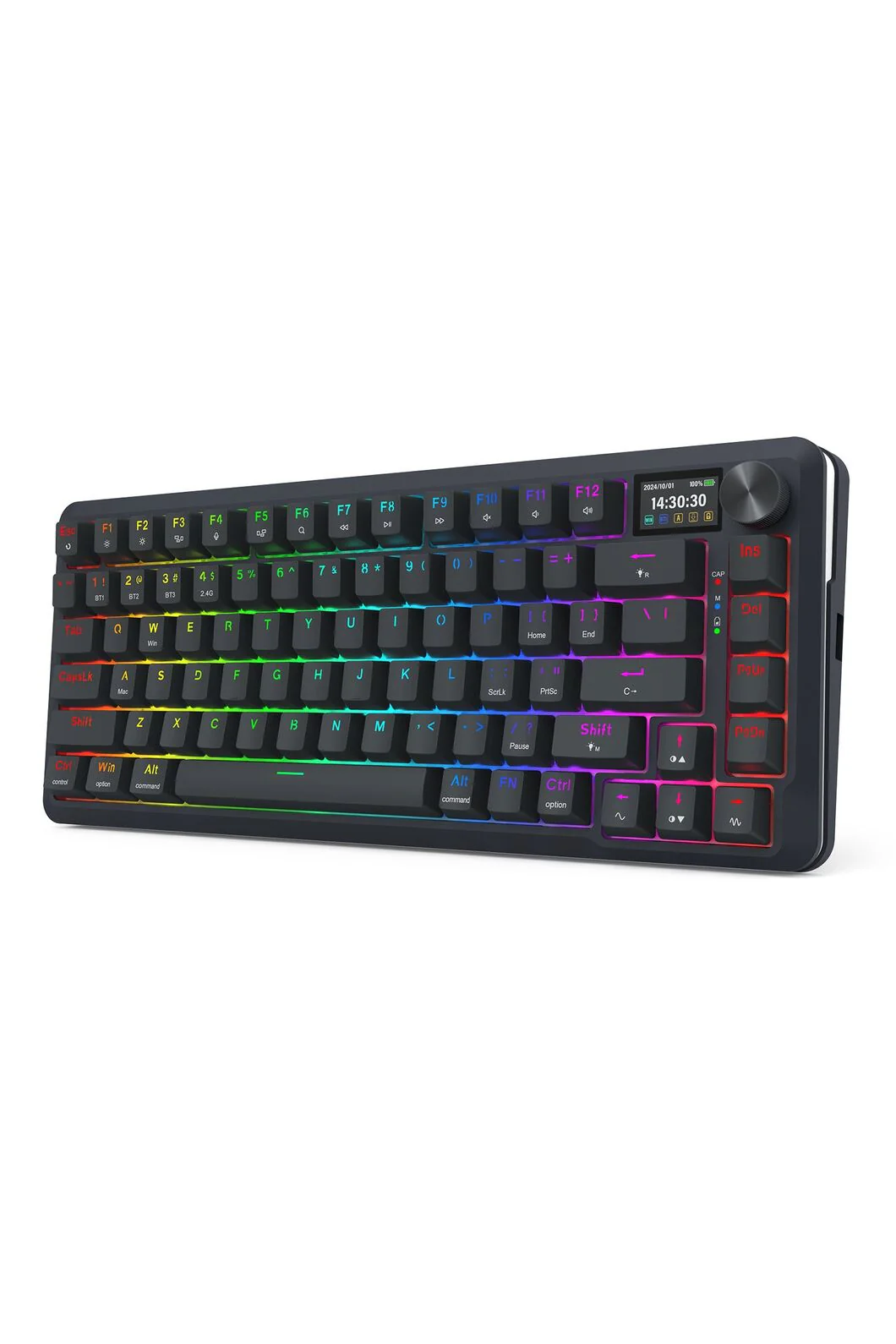 Redragon K708RGB-Pro Fleact Black 75% LCD Mechanical Keyboard - Image 3