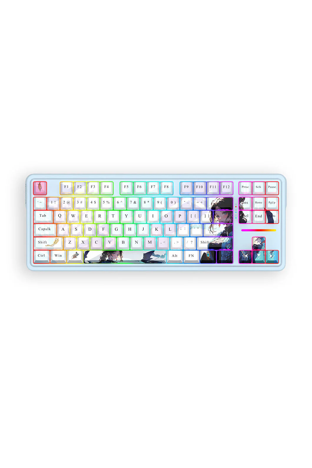 Redragon K728AK RGB Pro Antonium Pro Blue TKL Noise Dampened Wireless Mechanical Keyboard