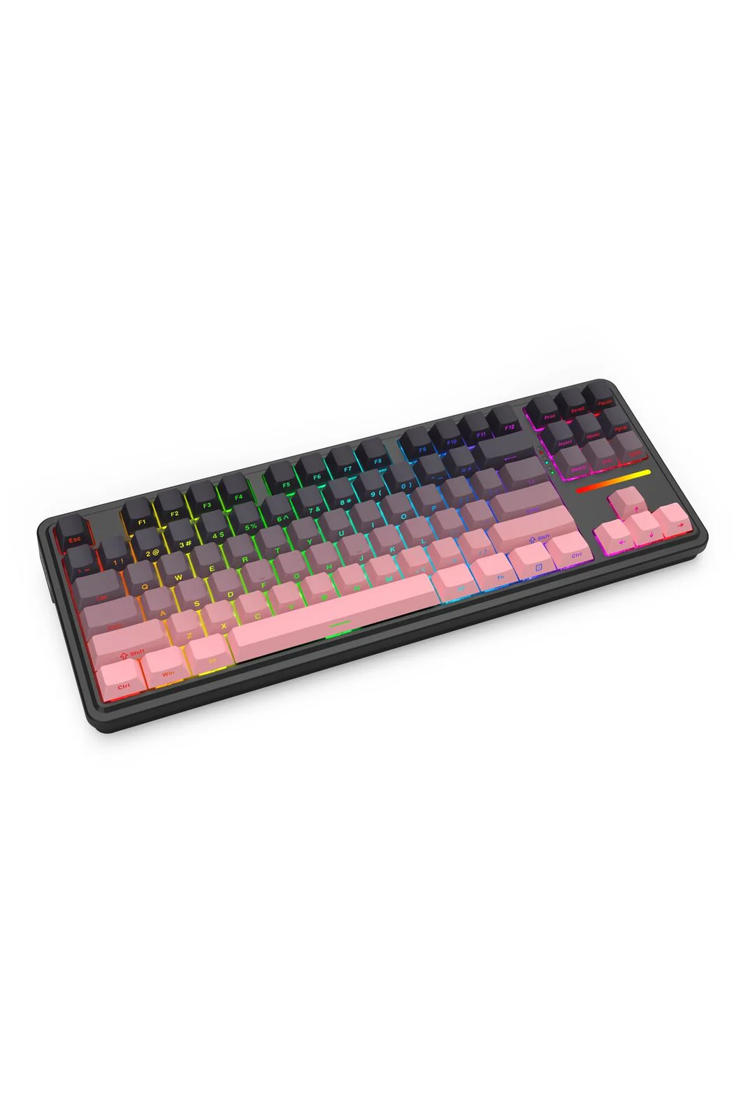 Redragon K728SP RGB Pro Antonium Pro Pink TKL Gasket Wireless Mechanical Keyboard - Image 2