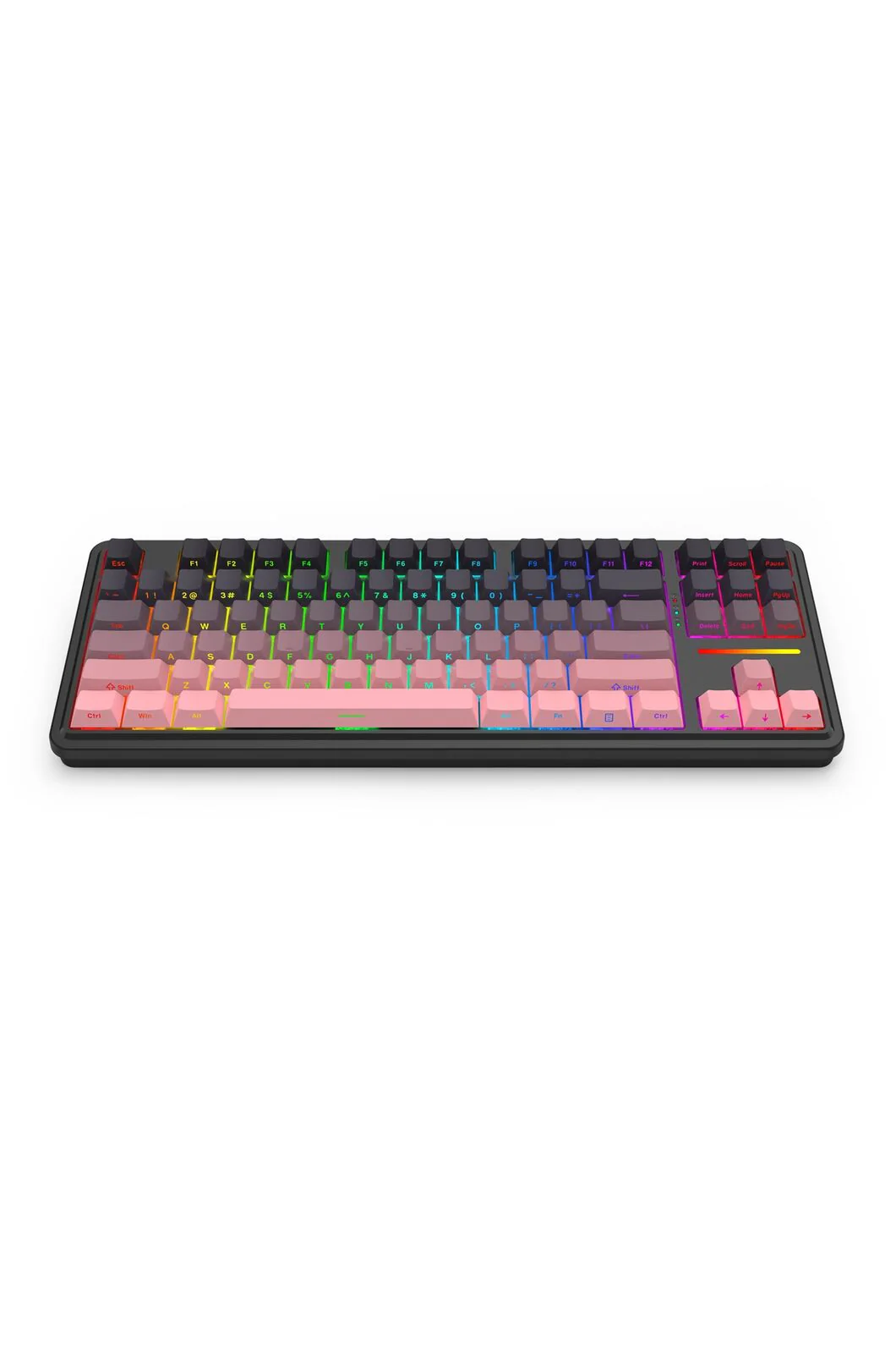 Redragon K728SP RGB Pro Antonium Pro Pink TKL Gasket Wireless Mechanical Keyboard - Image 3
